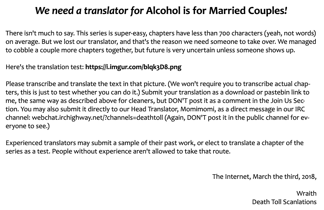 Read Alcohol is for Married Couples EN Manga Online