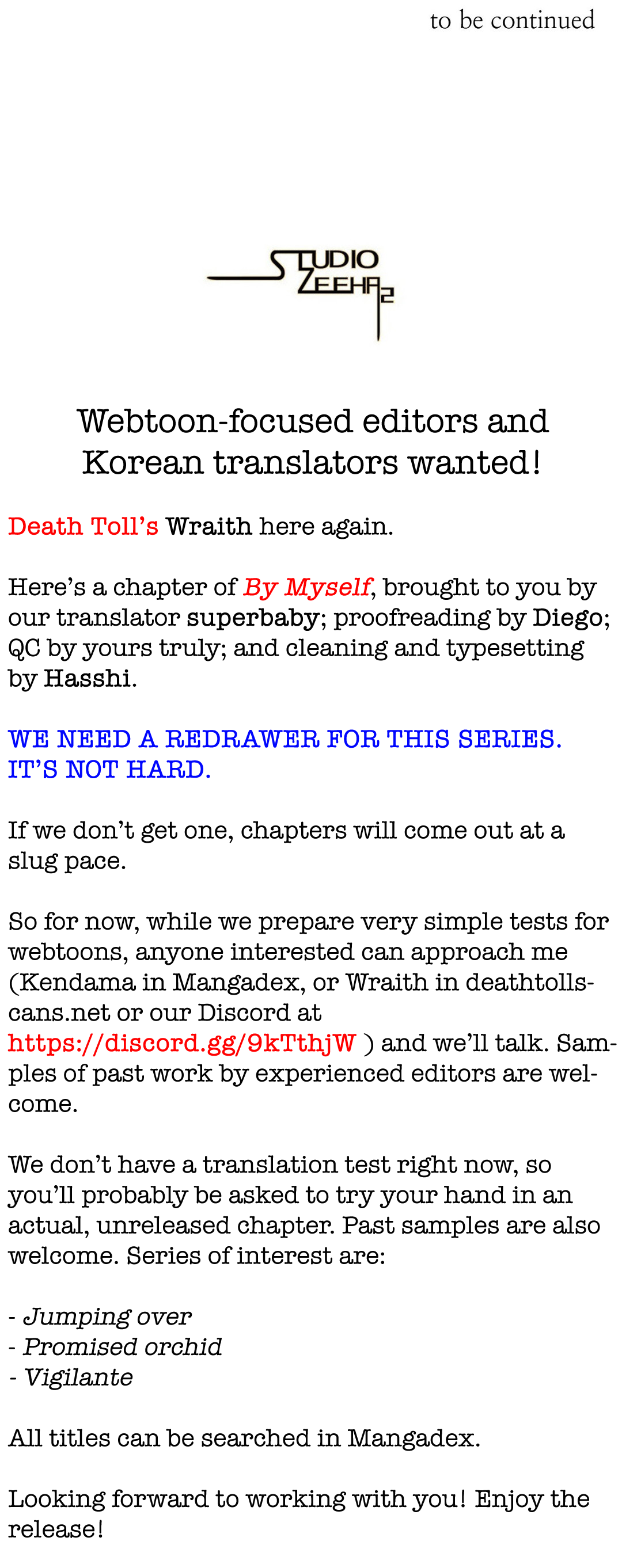 Read By Myself EN Manga Online