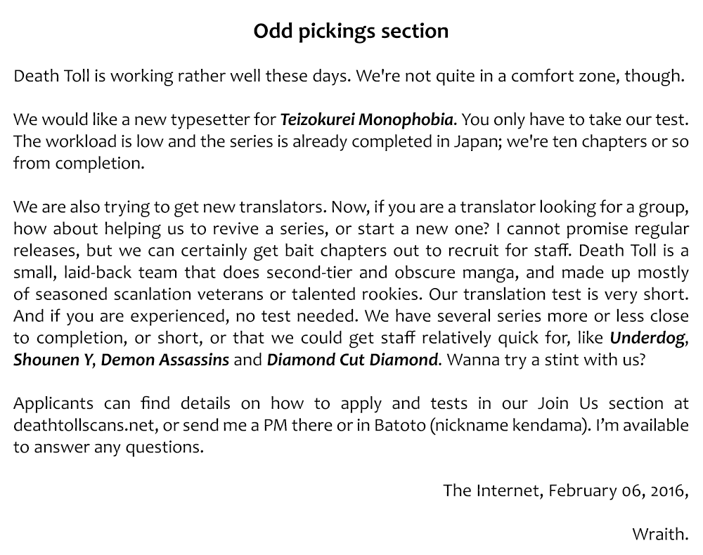 Read Deathtopia EN Manga Online