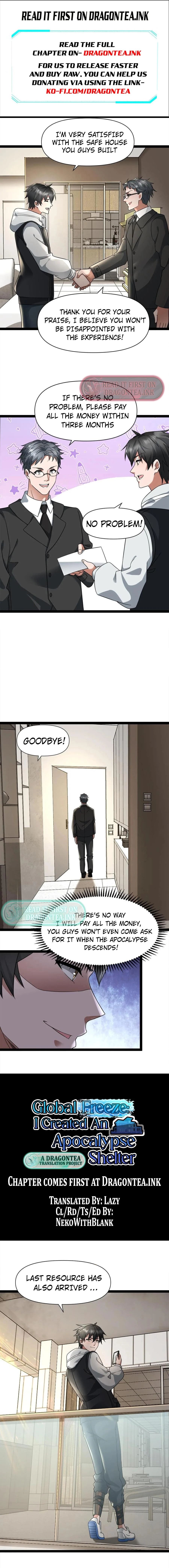 Read Global Freeze_ I Created an Apocalypse Shelter EN Manga Online