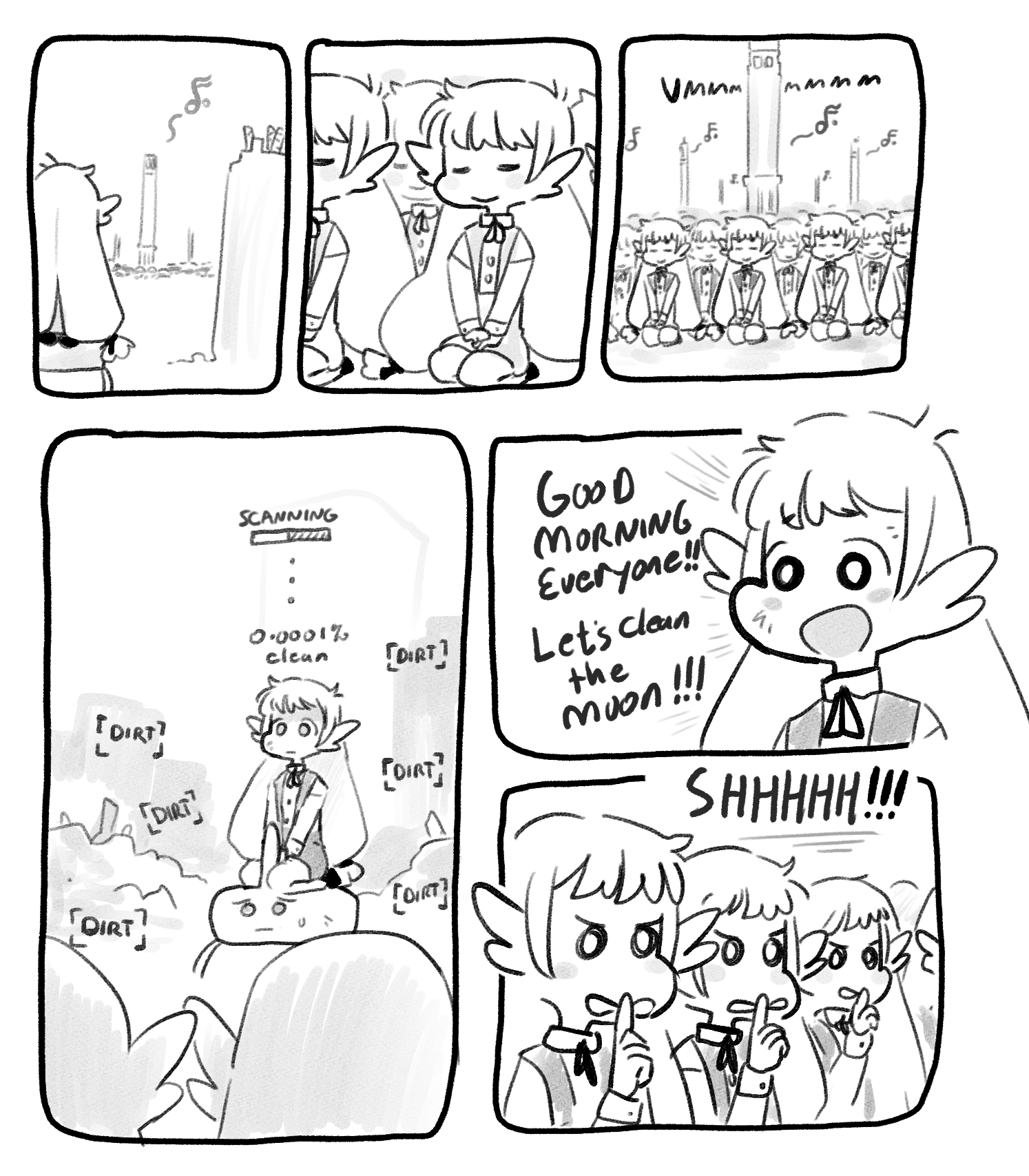 Read Let's Clean the Moon! EN Manga Online