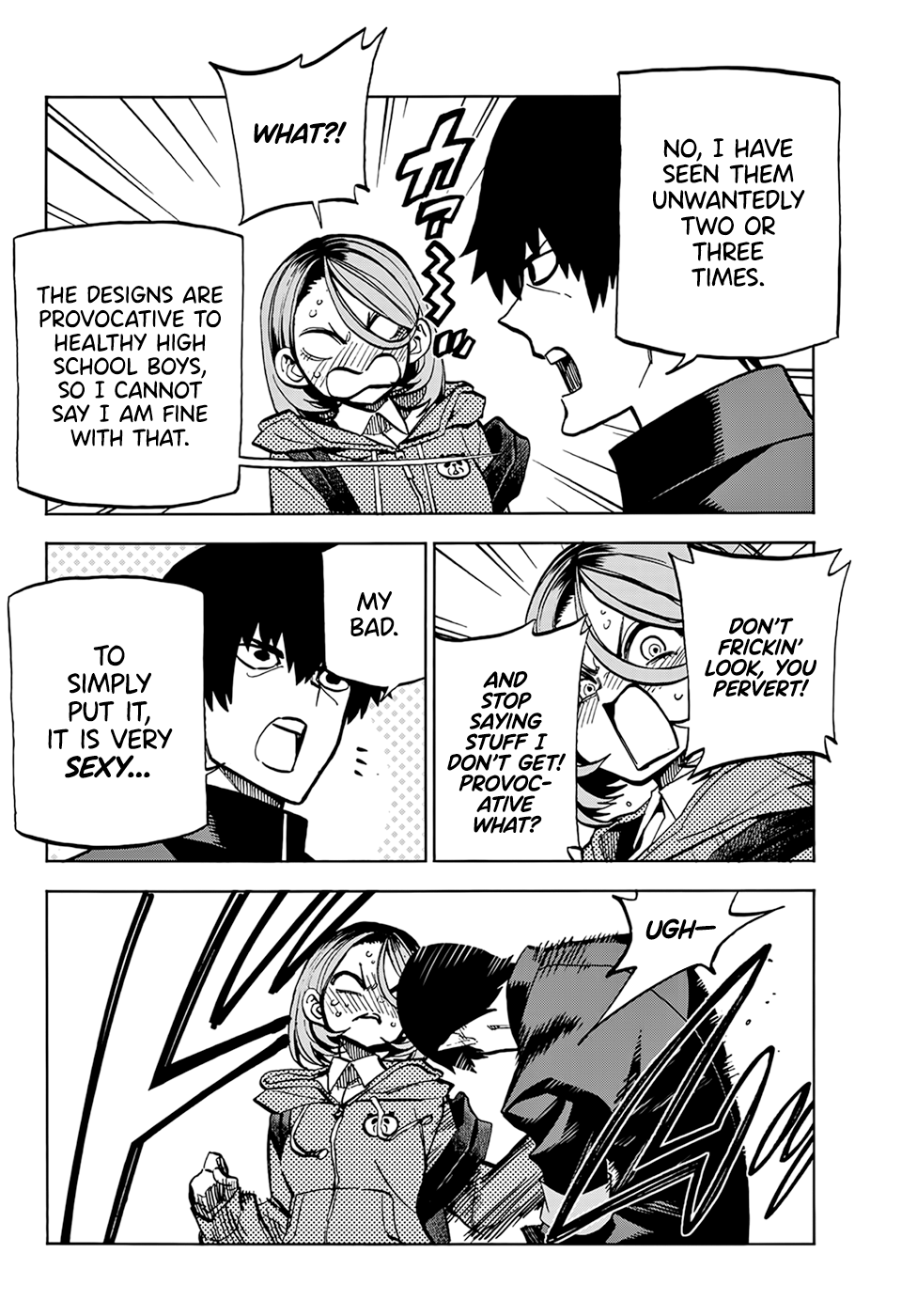 Read The Story Between a Dumb Prefect and a High School Girl with an Inappropriate Skirt Length EN Manga Online