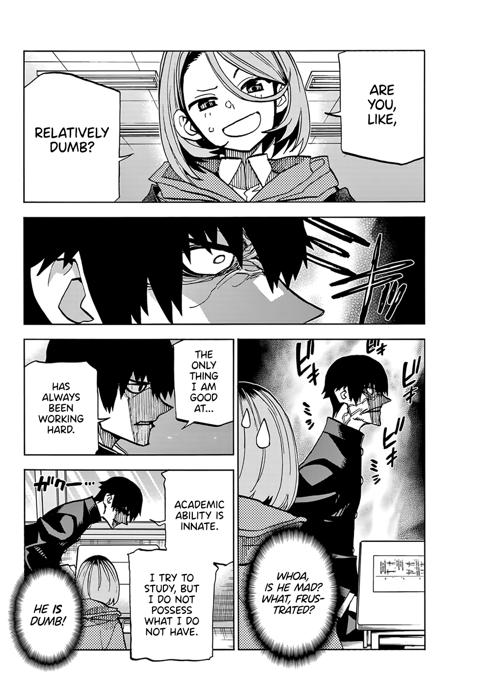 Read The Story Between a Dumb Prefect and a High School Girl with an Inappropriate Skirt Length EN Manga Online
