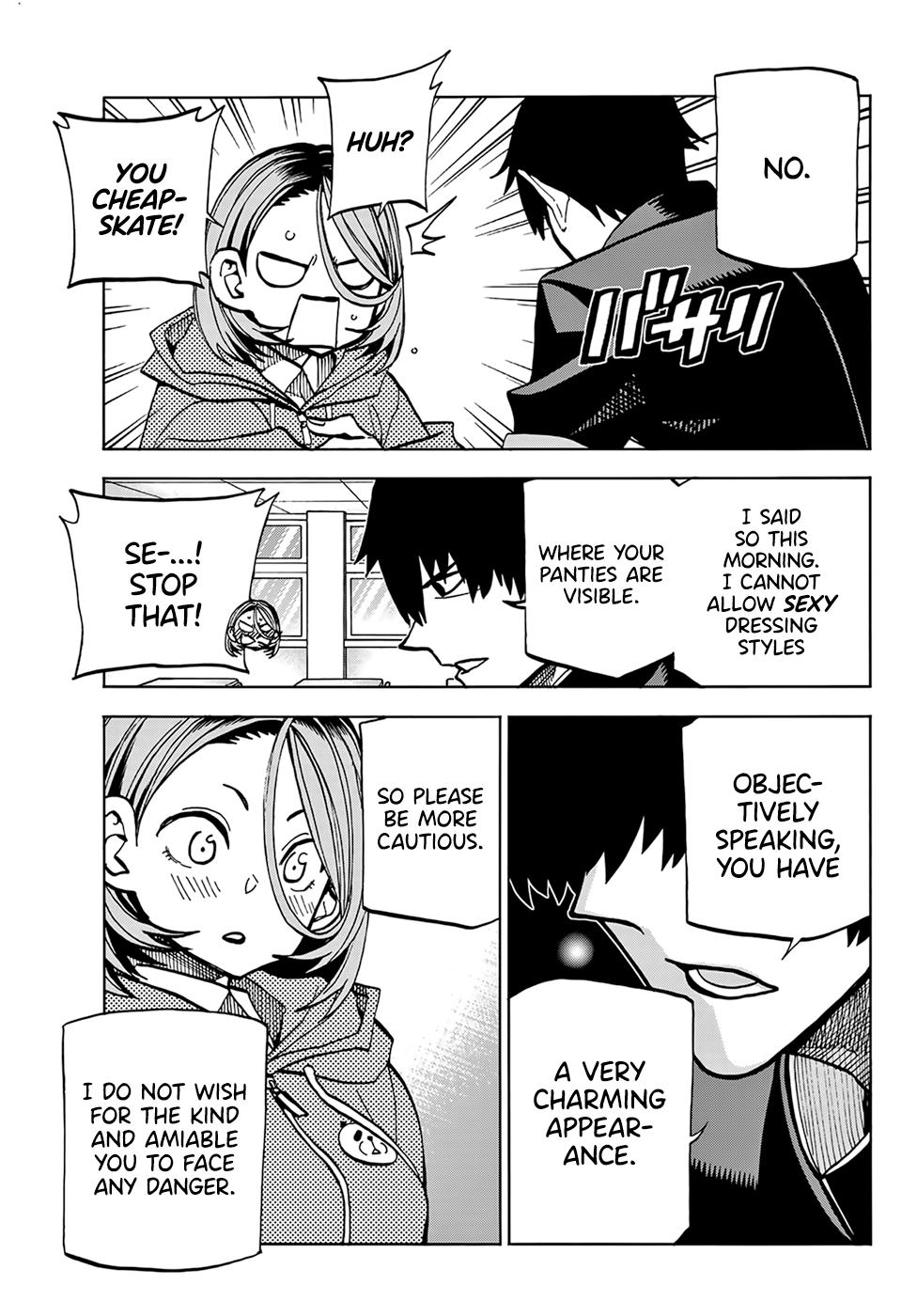 Read The Story Between a Dumb Prefect and a High School Girl with an Inappropriate Skirt Length EN Manga Online