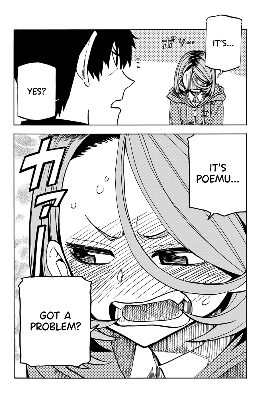 Read The Story Between a Dumb Prefect and a High School Girl with an Inappropriate Skirt Length EN Manga Online