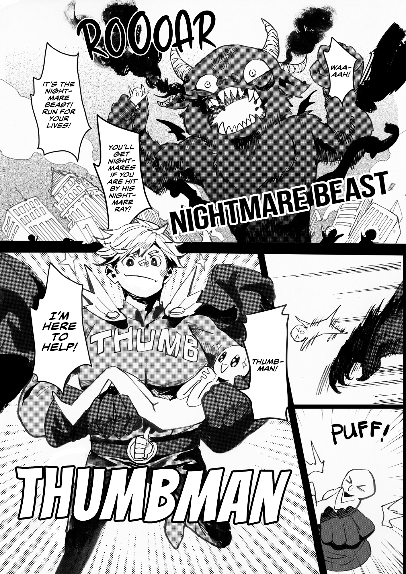 Read Thumbman and Mental Health Bunny EN Manga Online