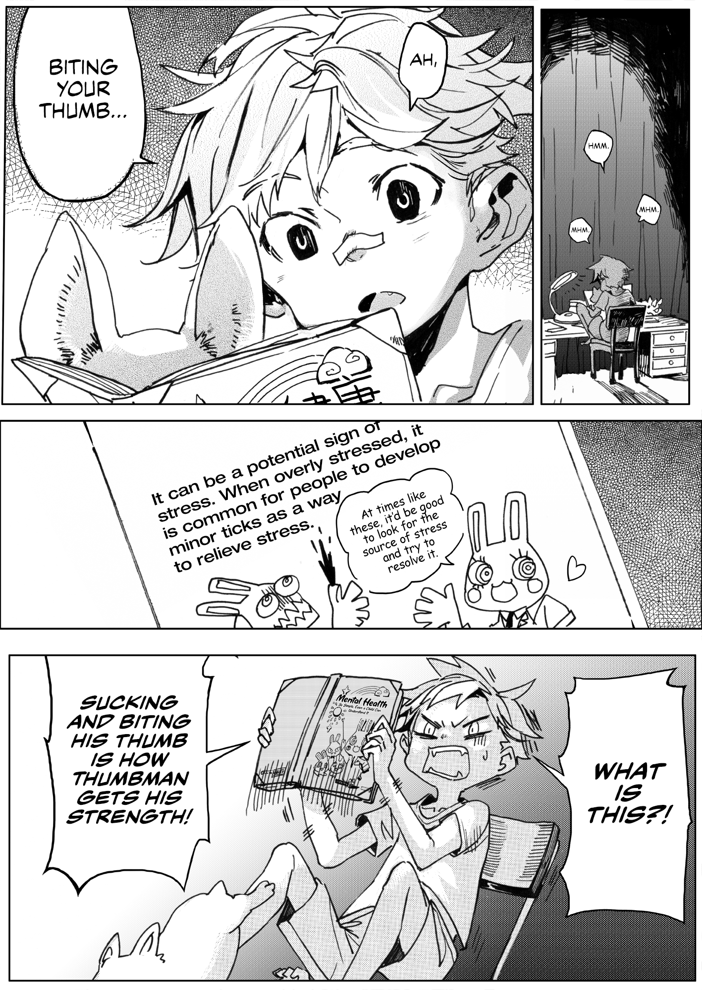 Read Thumbman and Mental Health Bunny EN Manga Online
