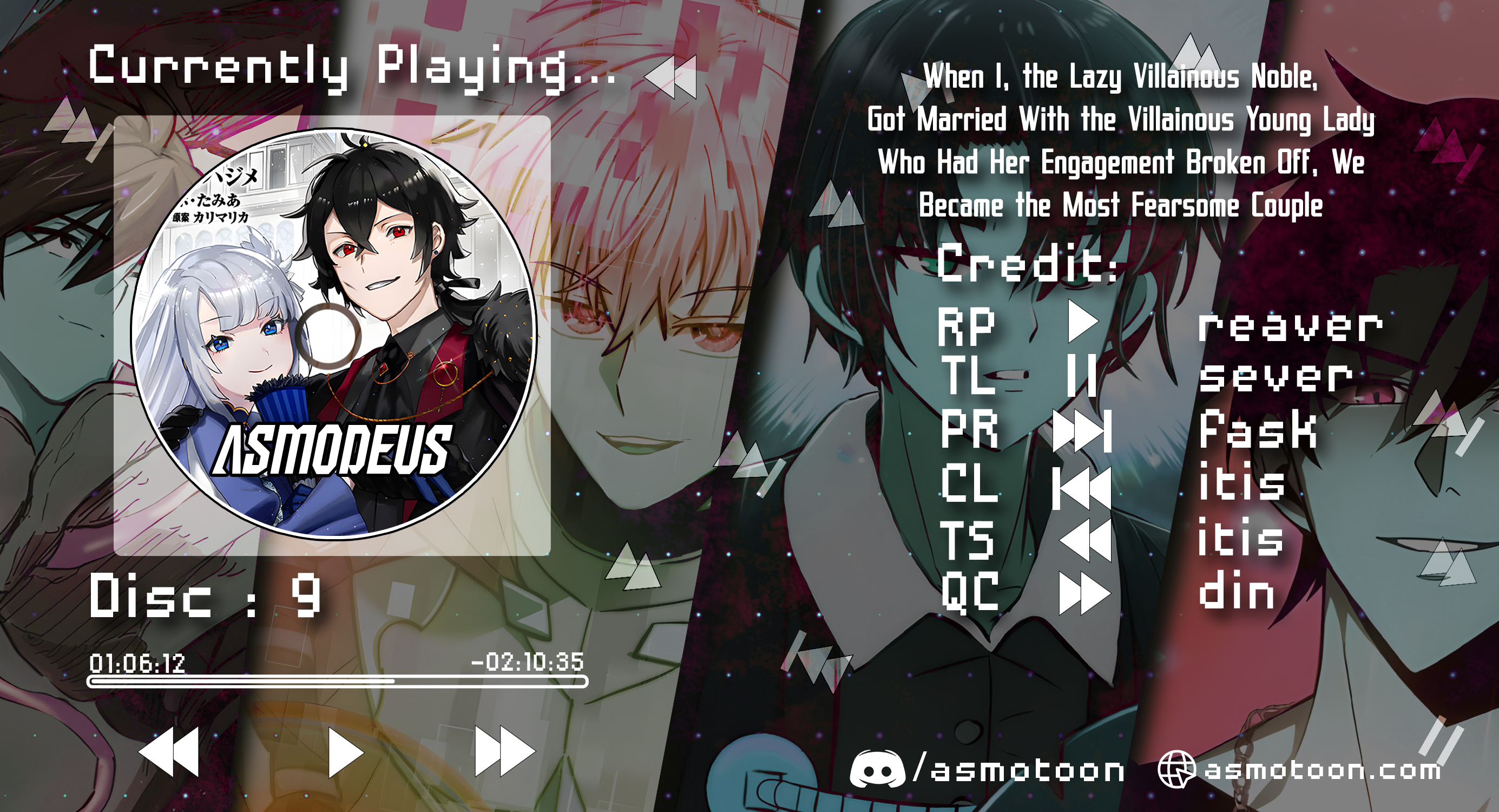Read When I, The Lazy Villainous Noble, Got Married With The Villainous Young Lady Who Had Her Engagement Broken Off, We Became The Most Fearsome Couple EN Manga Online
