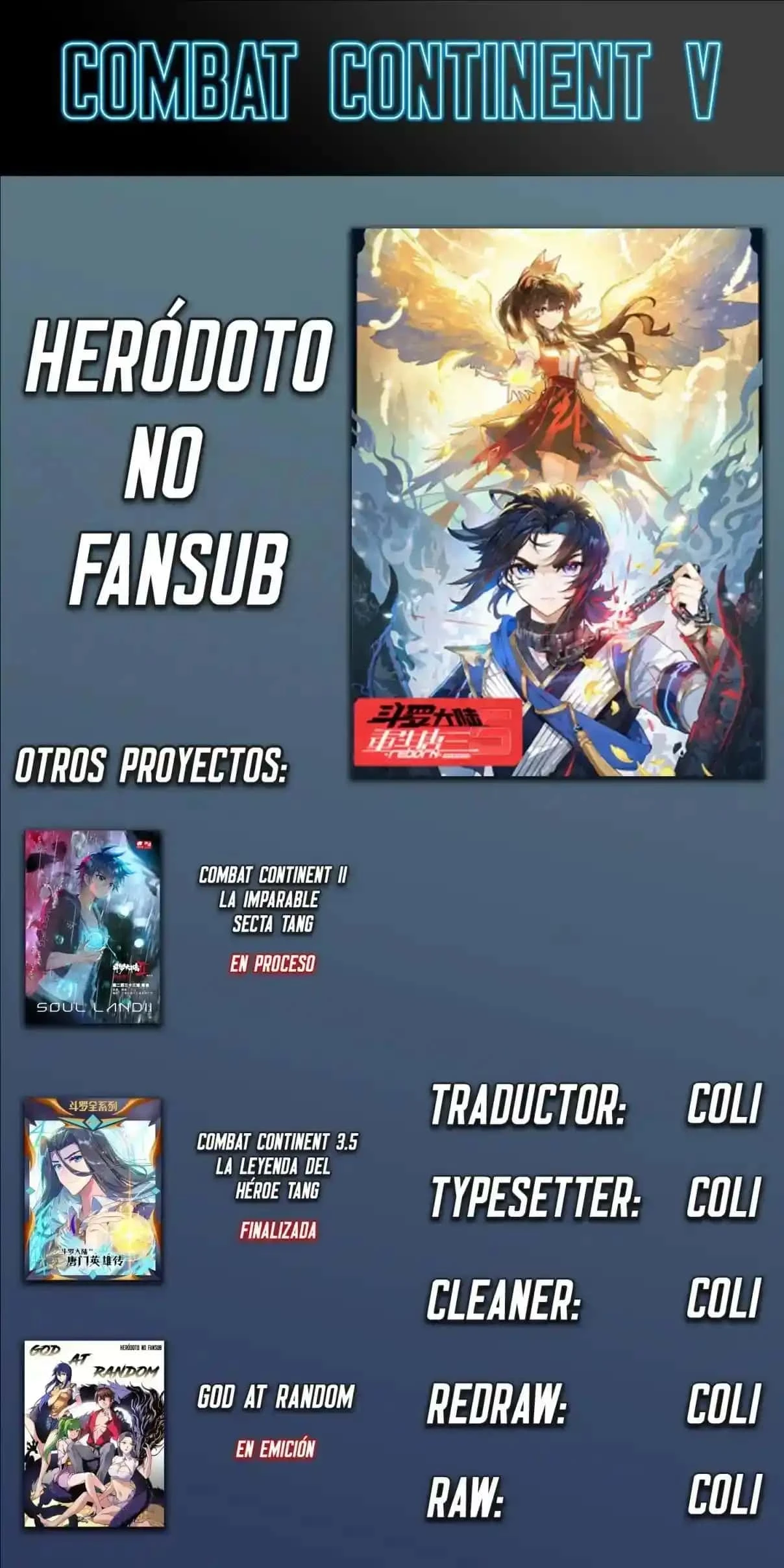 Read Continente de los Espíritus Bélicos_ La Senda de Tang. V ES Manga Online