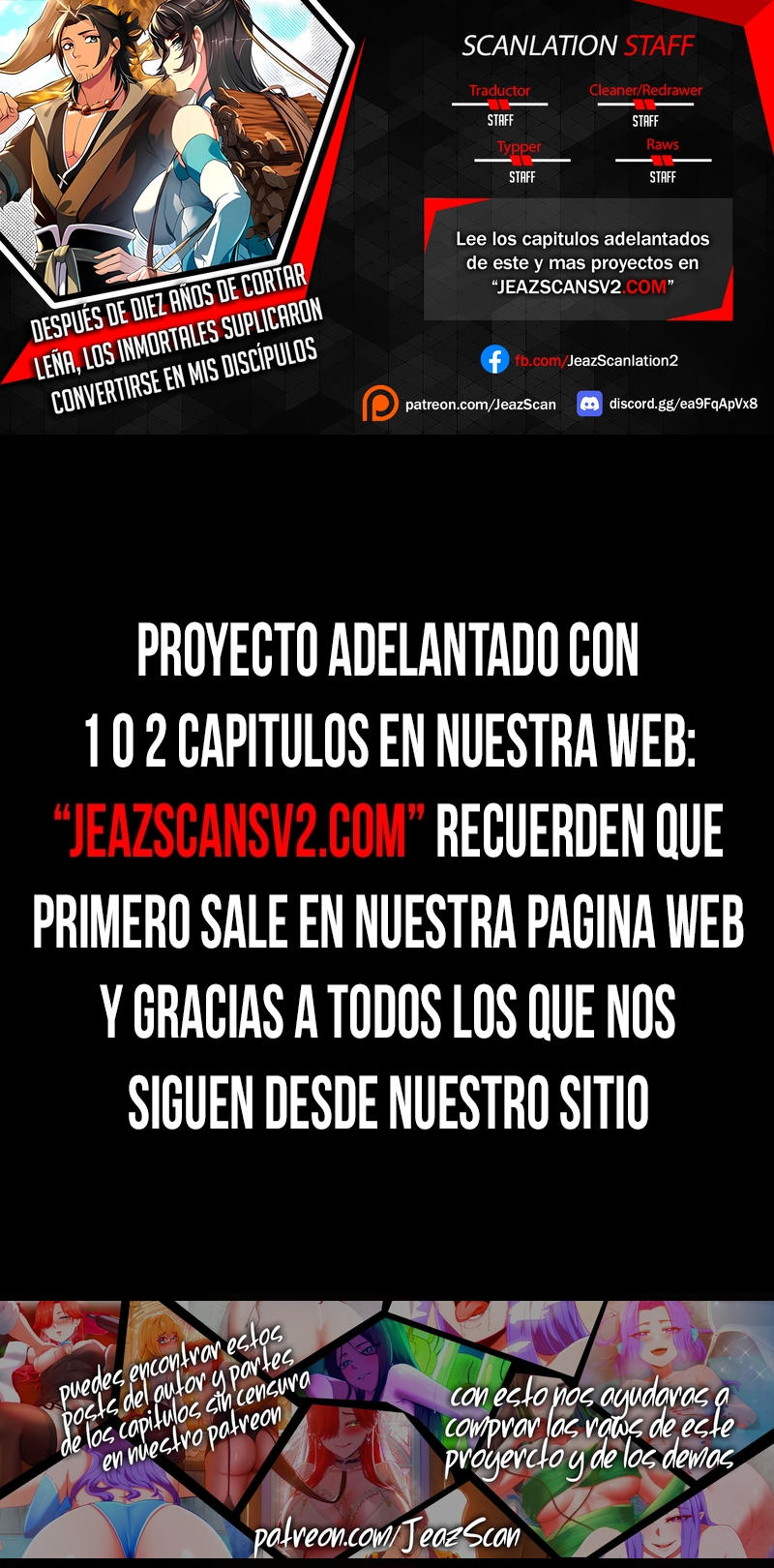 Read Después de diez años de cortar leña, los inmortales suplicaron convertirse en mis discípulos ES Manga Online