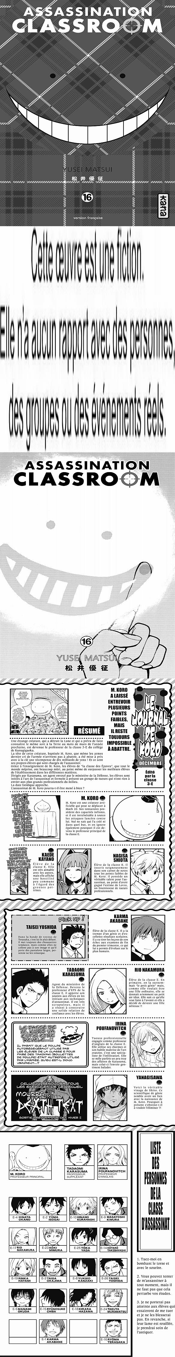 Read Assassination Classroom FR Manga Online