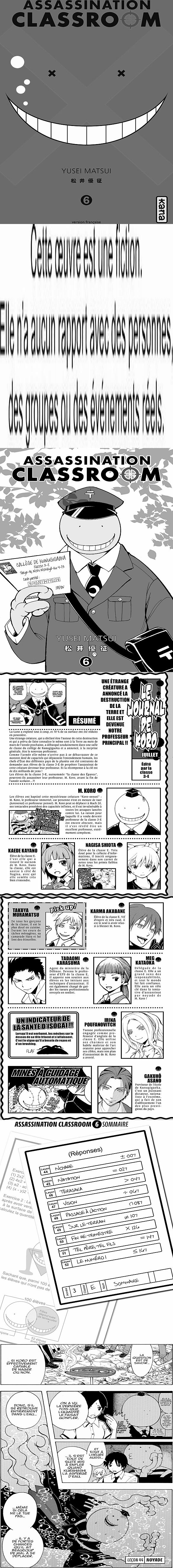 Read Assassination Classroom FR Manga Online