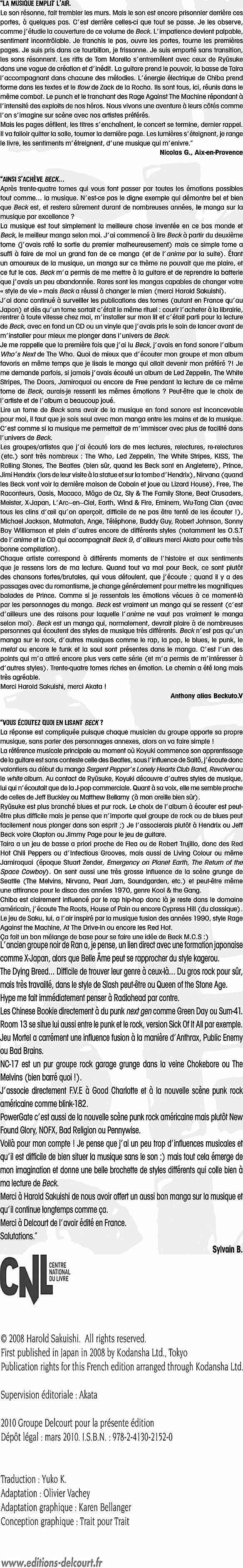 Read Beck FR Manga Online