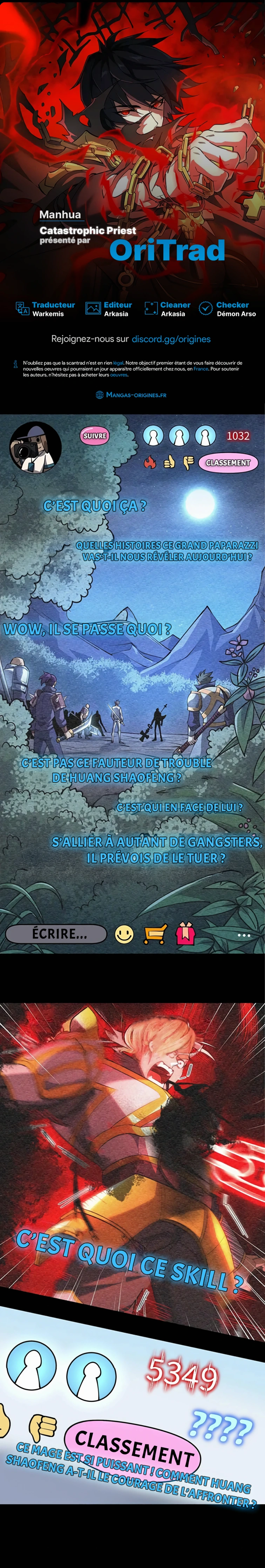 Read Catastrophic Priest FR Manga Online