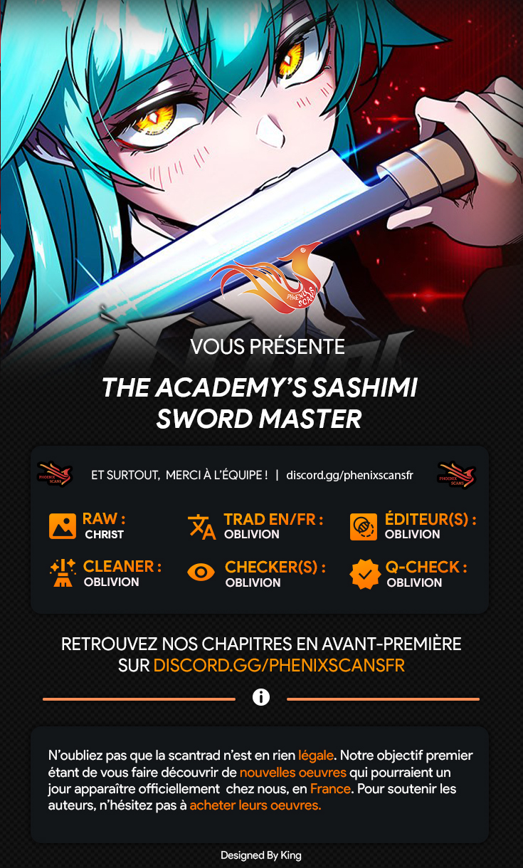 Read Conquering the Academy with Just a Sashimi Knife FR Manga Online