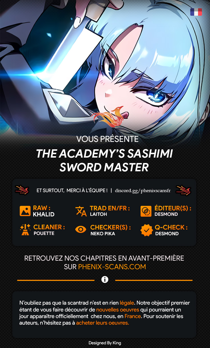 Read Conquering the Academy with Just a Sashimi Knife FR Manga Online