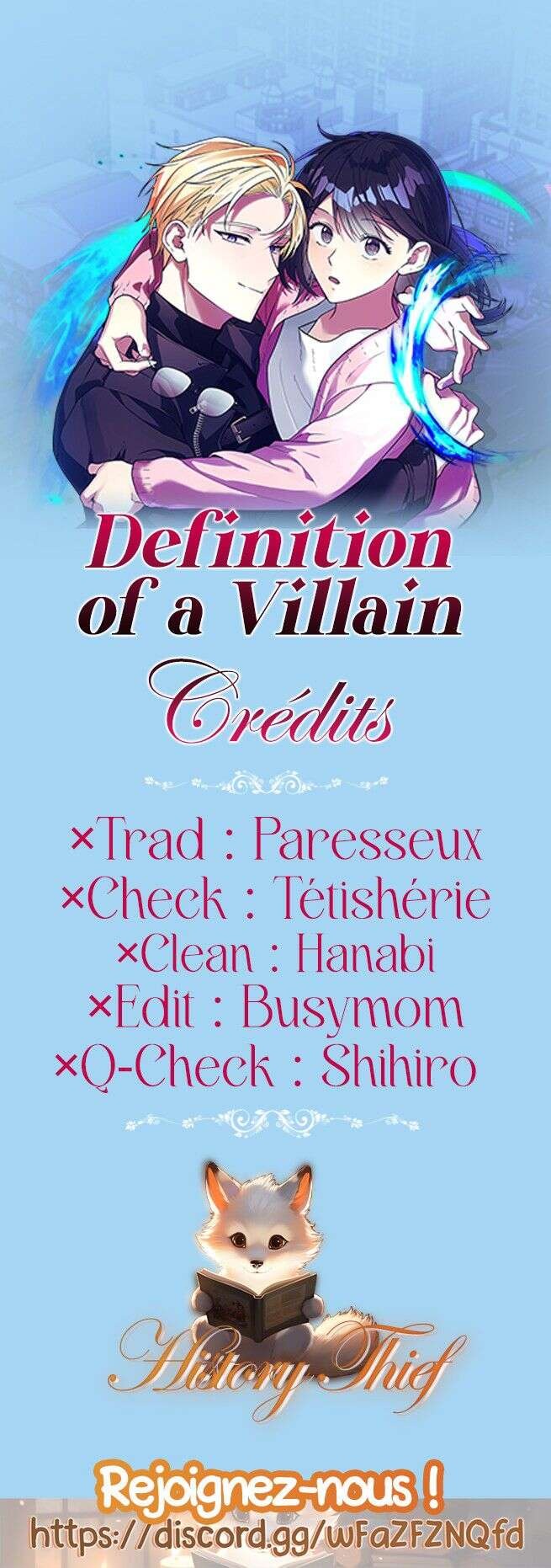 Read Definition of a Villain FR Manga Online