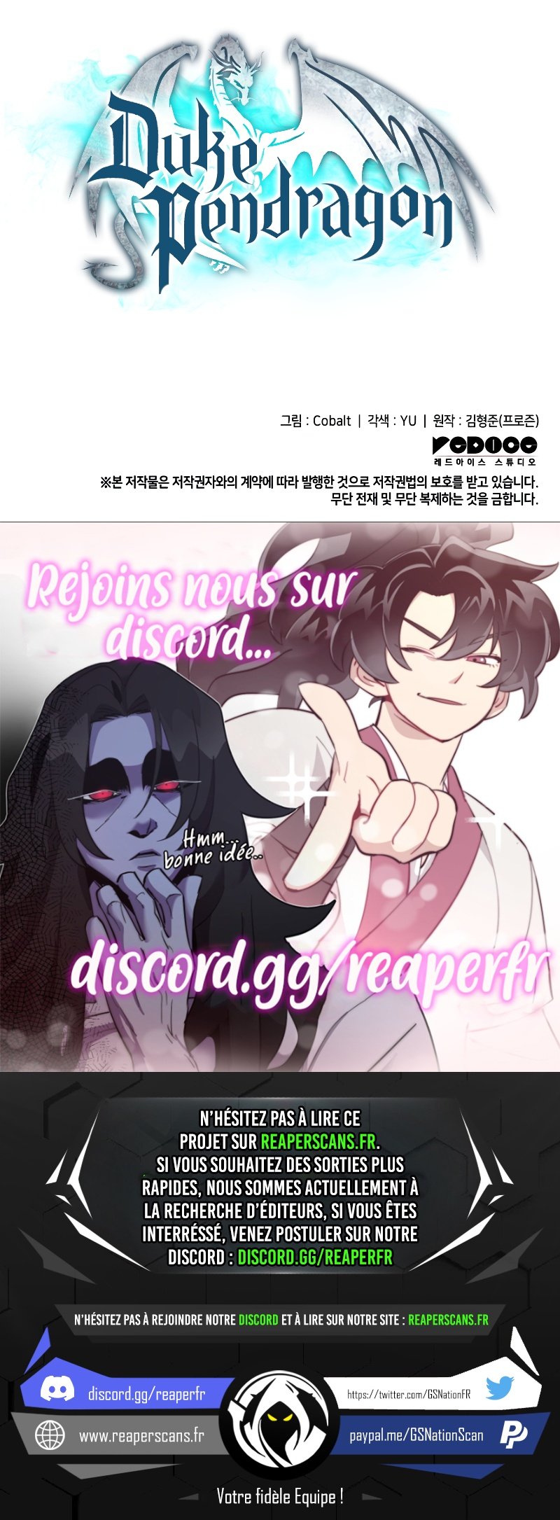 Read Duke Pendragon FR Manga Online