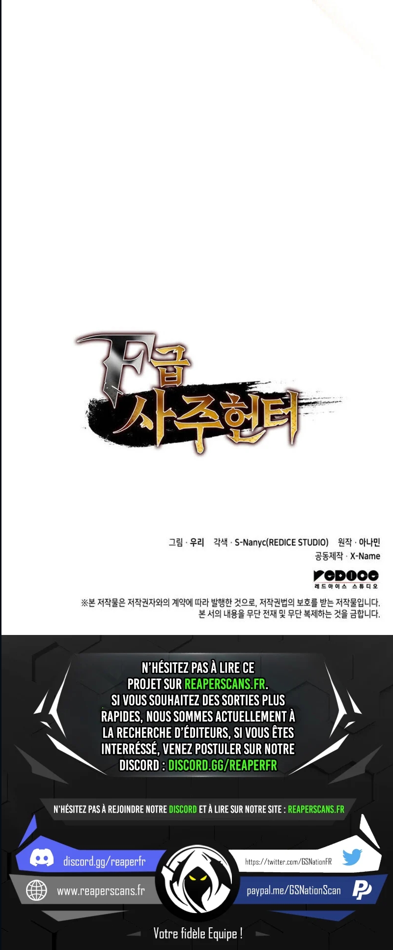 Read F Class Destiny Hunter FR Manga Online