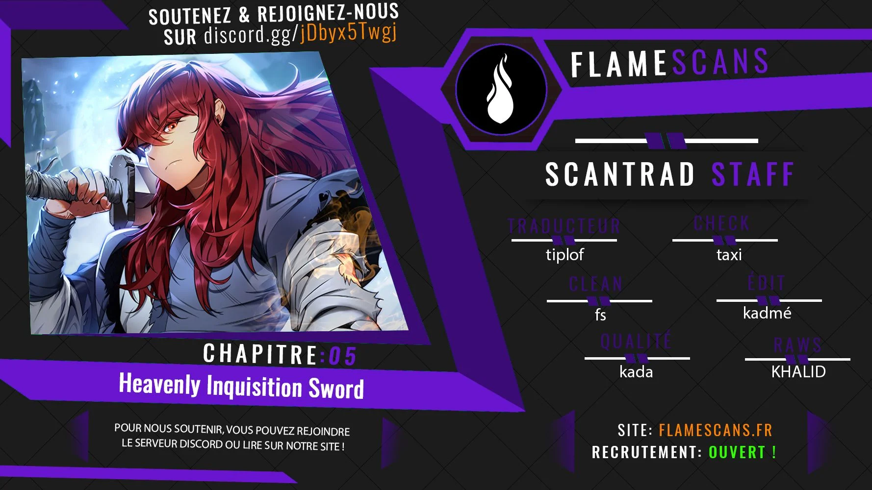 Read Heavenly Inquisition Sword FR Manga Online