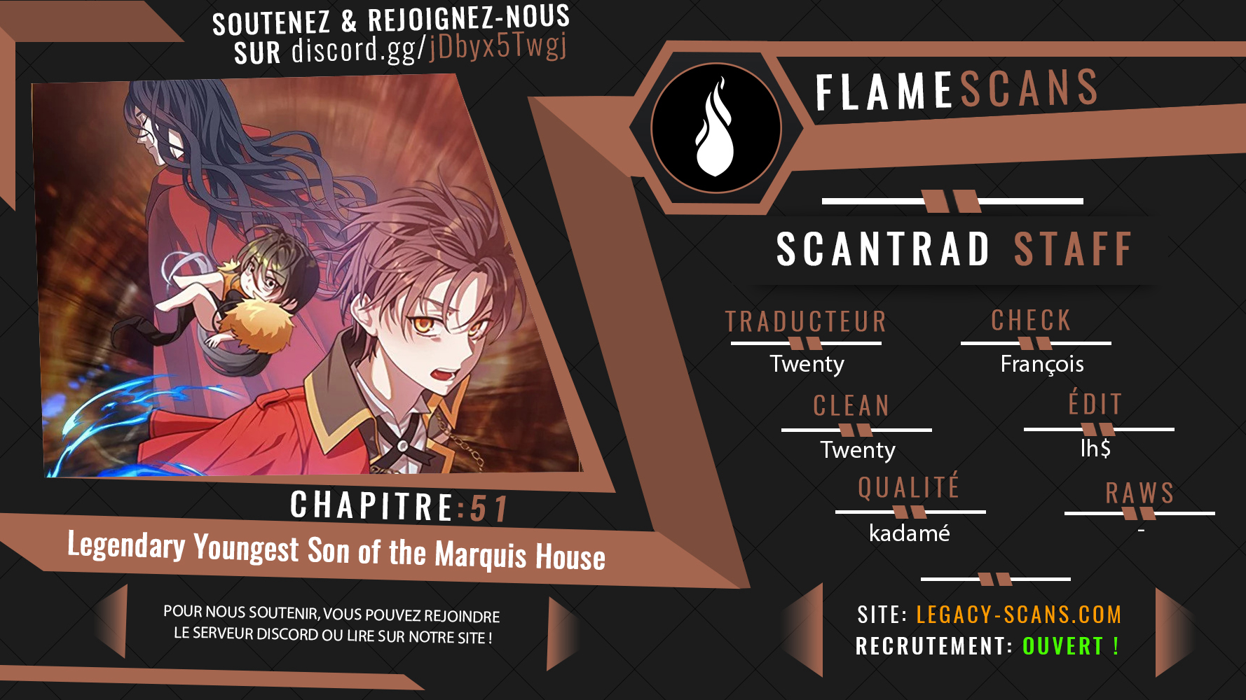 Read Legendary Youngest Son of the Marquis House FR Manga Online