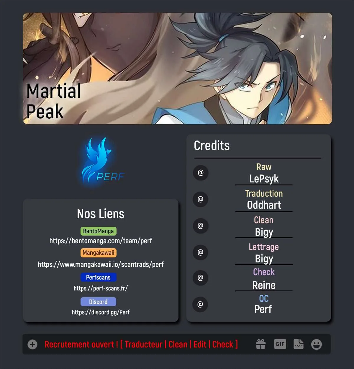 Read Martial Peak FR Manga Online