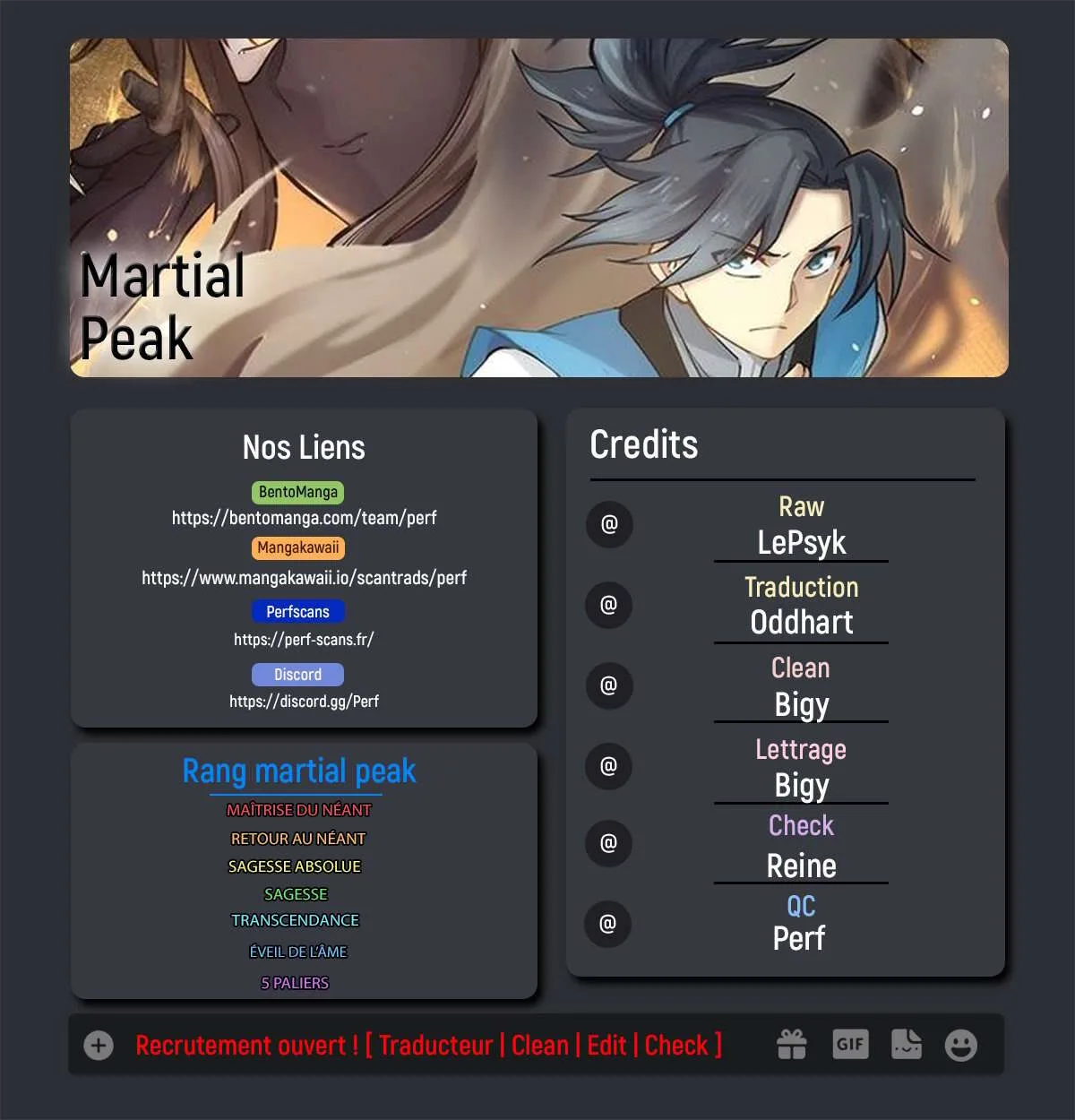Read Martial Peak FR Manga Online