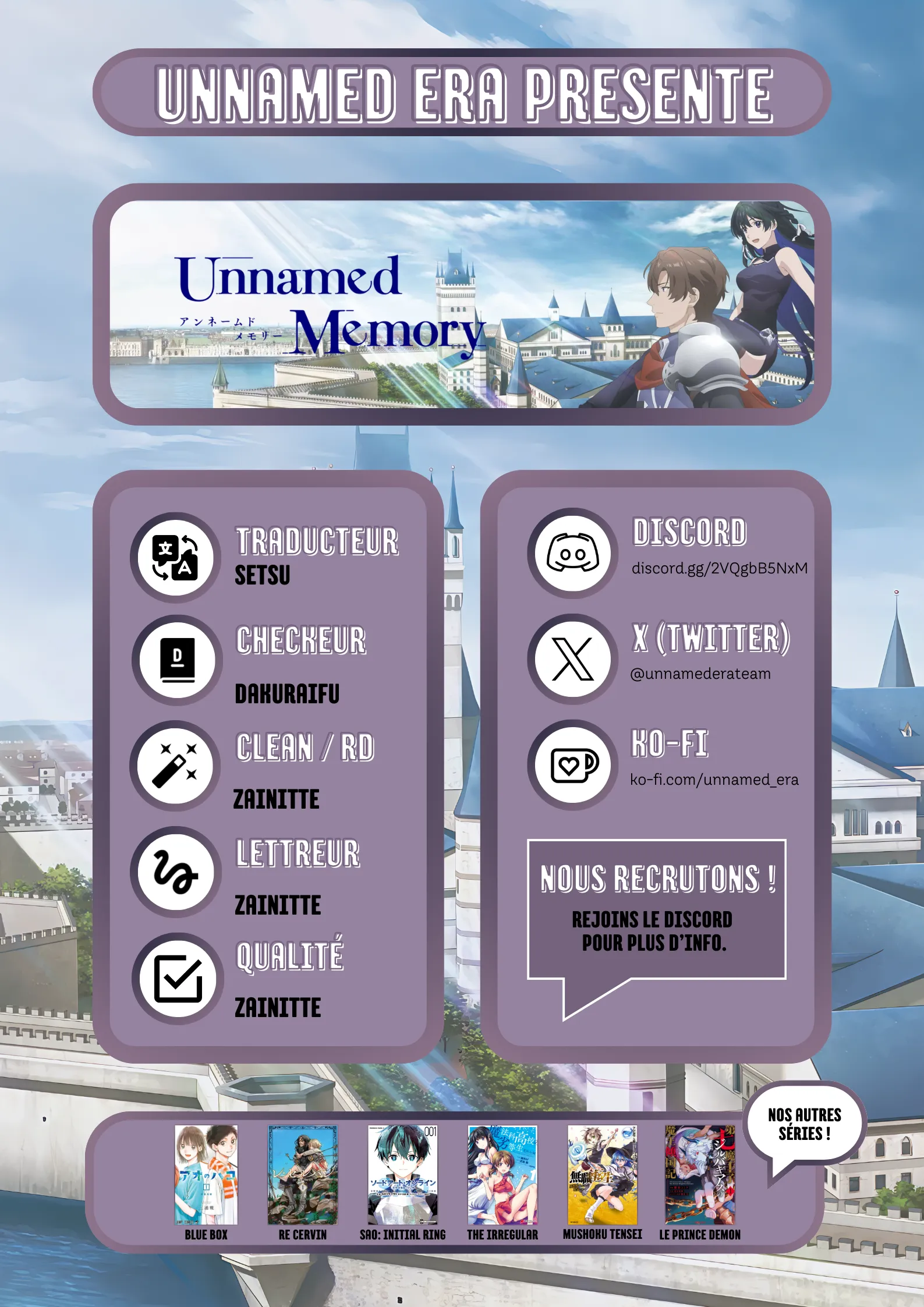 Read Unnamed memory FR Manga Online