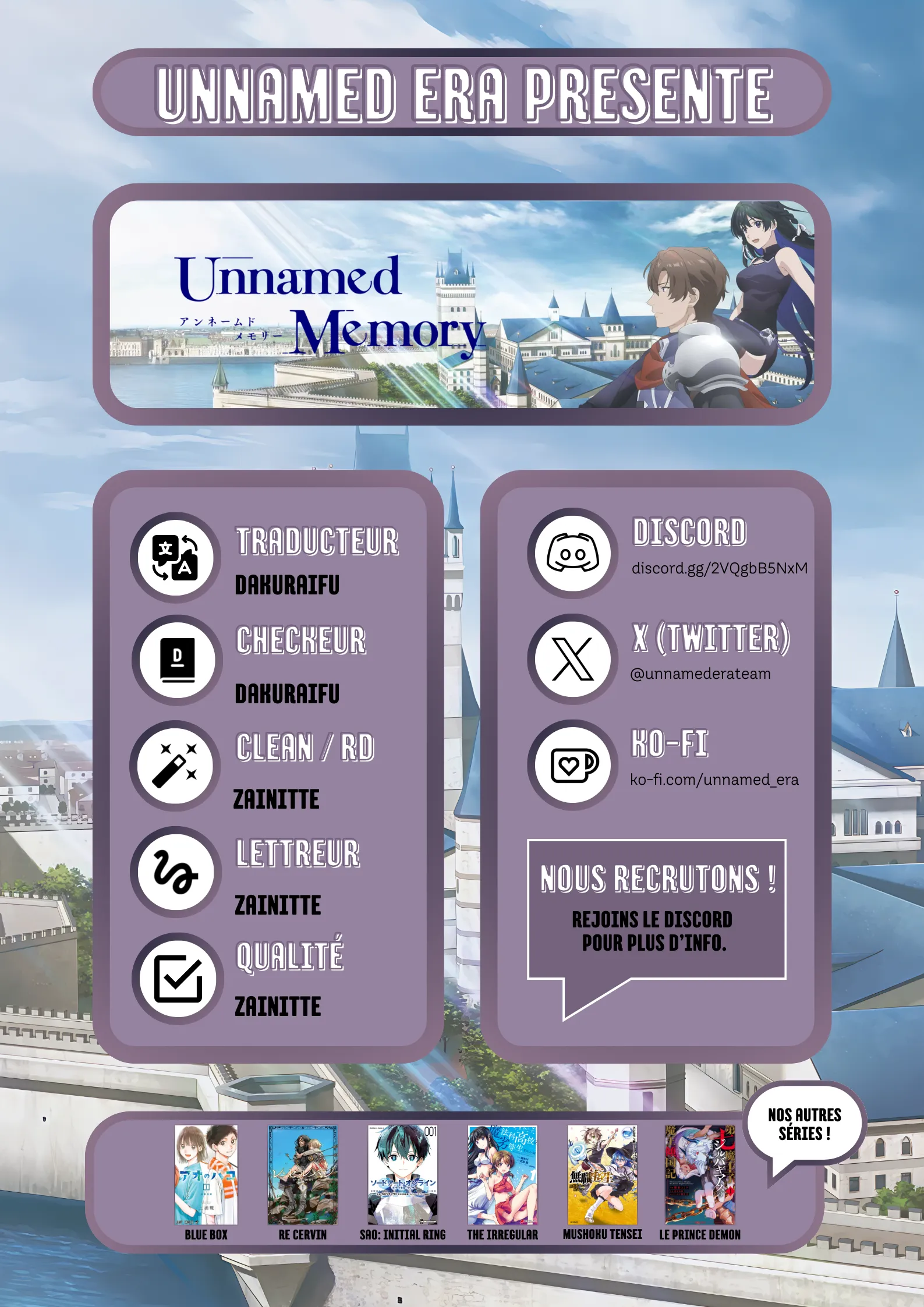 Read Unnamed memory FR Manga Online