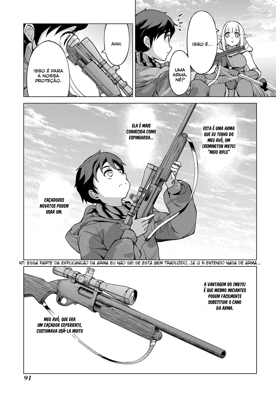 Read Hokkaido no Geneki Hunter ga Isekai ni Hourikoma Rete Mita Elf Yome to Meguru Isekai Shuryou Life (PT-BR) PT Manga Online
