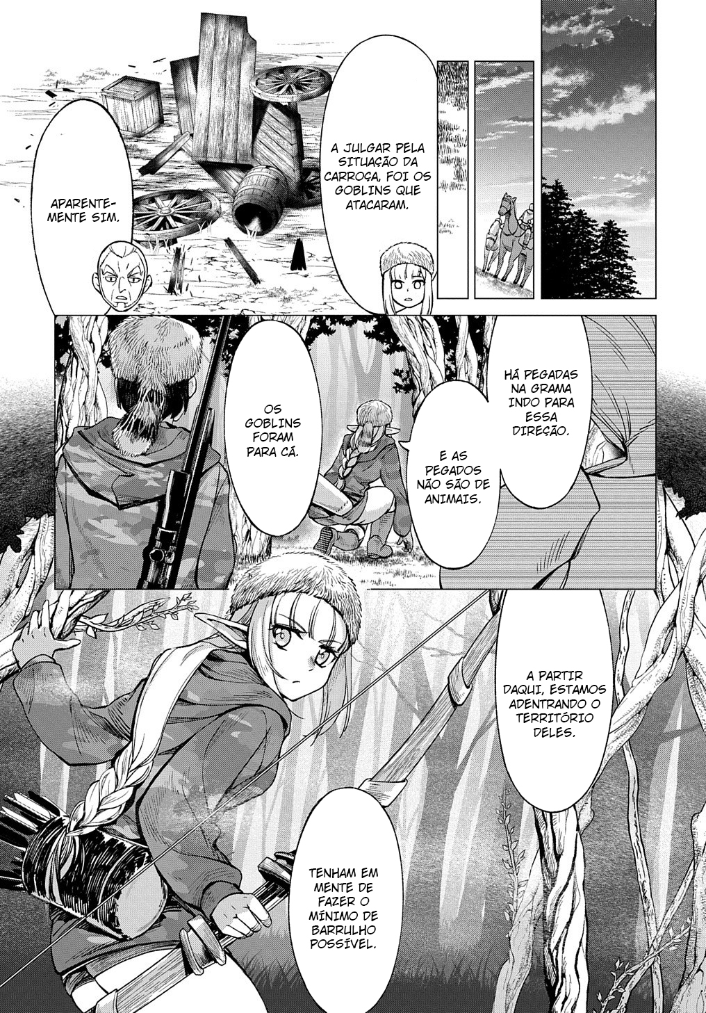 Read Hokkaido no Geneki Hunter ga Isekai ni Hourikoma Rete Mita Elf Yome to Meguru Isekai Shuryou Life (PT-BR) PT Manga Online