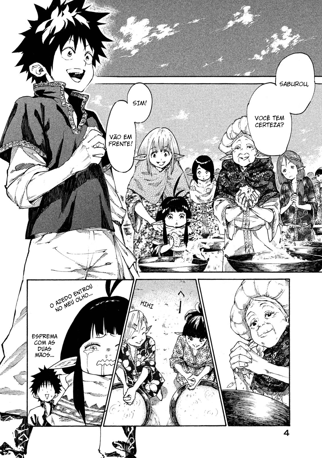 Read Mazumeshi Elf to Yuubokugurashi (PT-BR) PT Manga Online