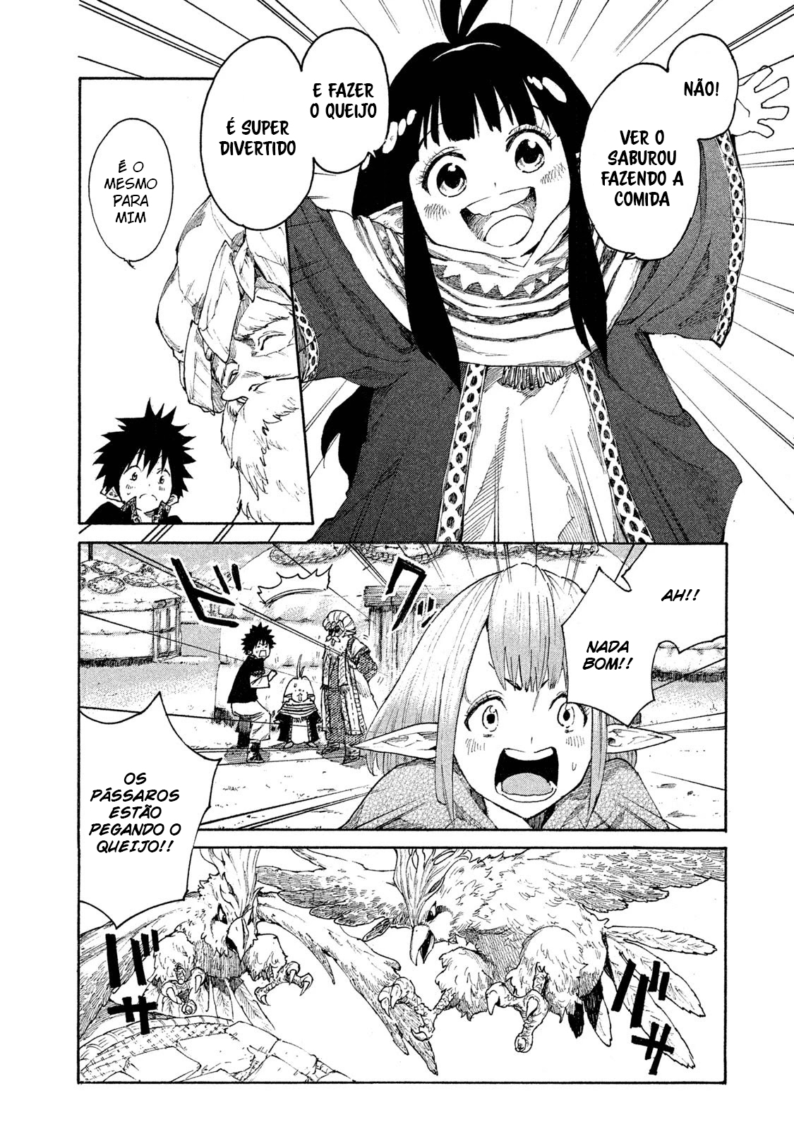 Read Mazumeshi Elf to Yuubokugurashi (PT-BR) PT Manga Online