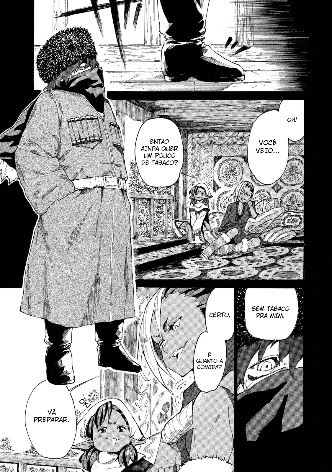 Read Mazumeshi Elf to Yuubokugurashi (PT-BR) PT Manga Online