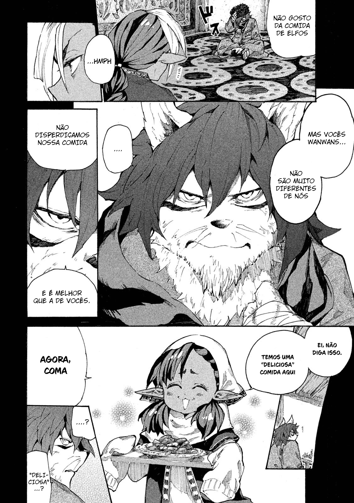 Read Mazumeshi Elf to Yuubokugurashi (PT-BR) PT Manga Online