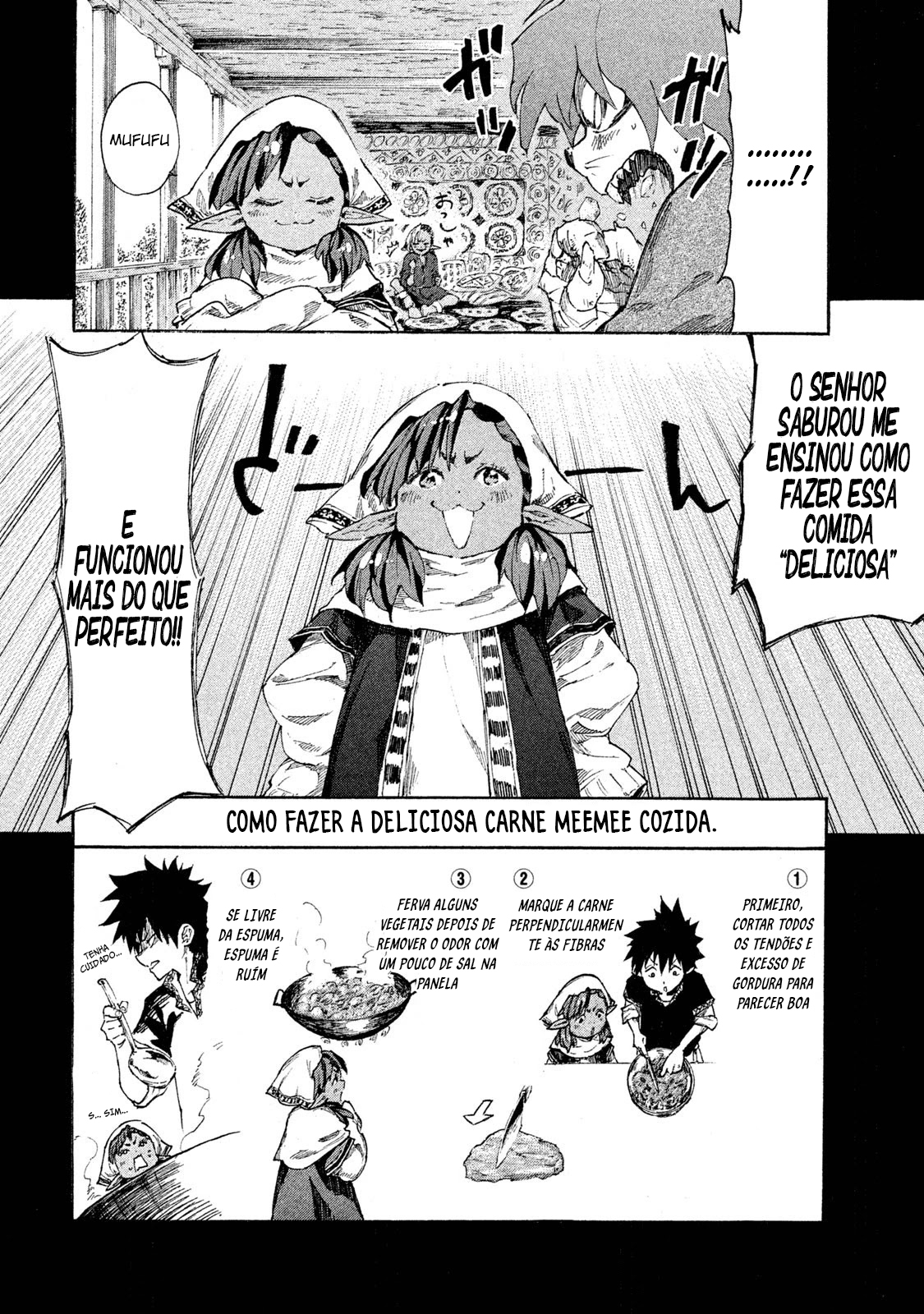 Read Mazumeshi Elf to Yuubokugurashi (PT-BR) PT Manga Online