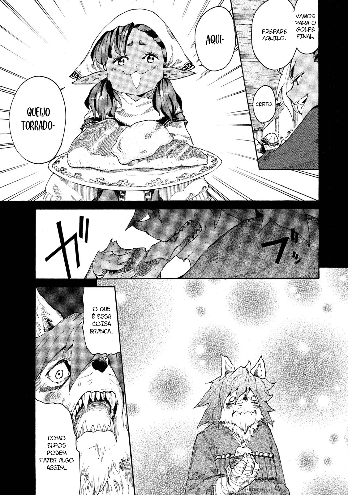 Read Mazumeshi Elf to Yuubokugurashi (PT-BR) PT Manga Online