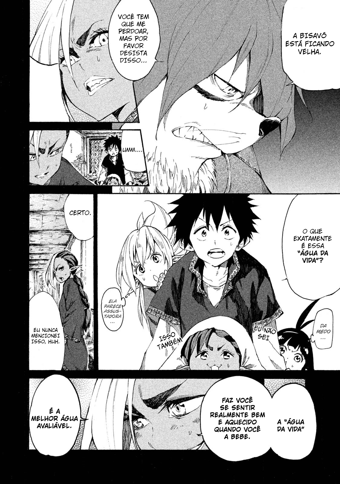 Read Mazumeshi Elf to Yuubokugurashi (PT-BR) PT Manga Online