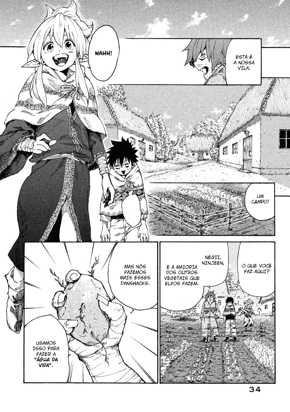 Read Mazumeshi Elf to Yuubokugurashi (PT-BR) PT Manga Online