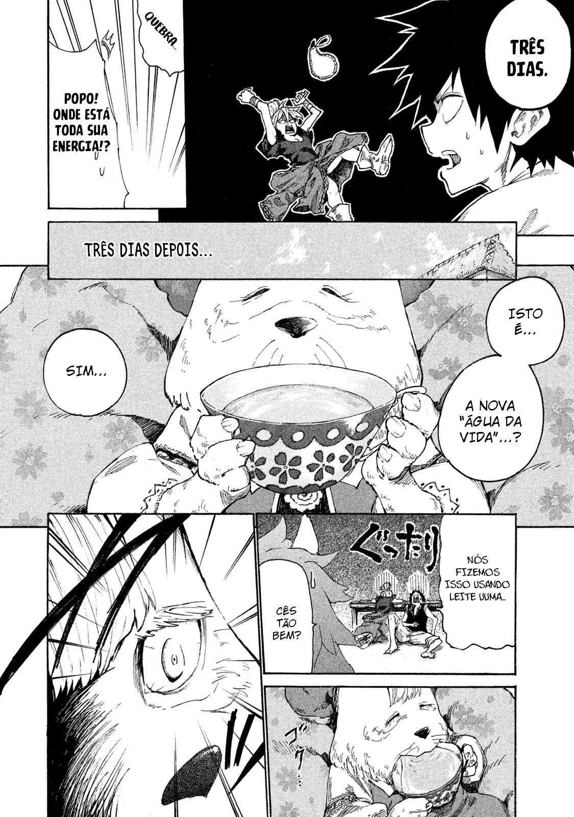 Read Mazumeshi Elf to Yuubokugurashi (PT-BR) PT Manga Online