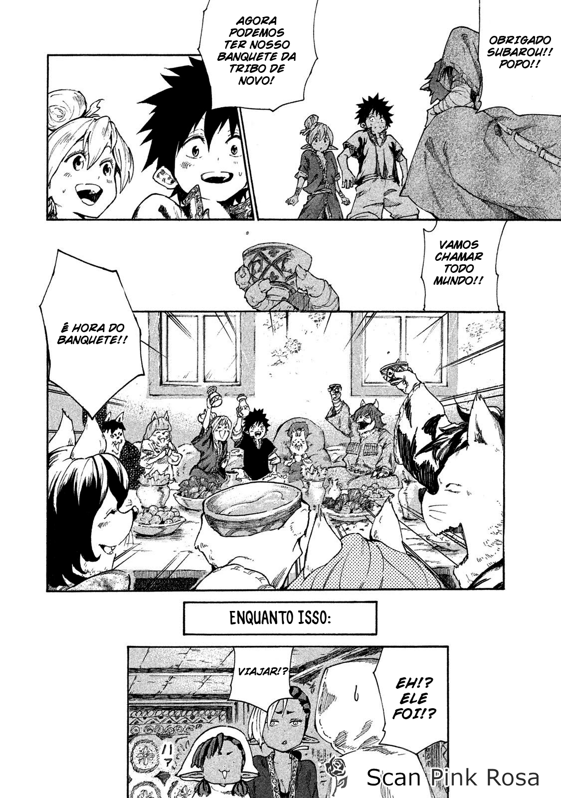 Read Mazumeshi Elf to Yuubokugurashi (PT-BR) PT Manga Online