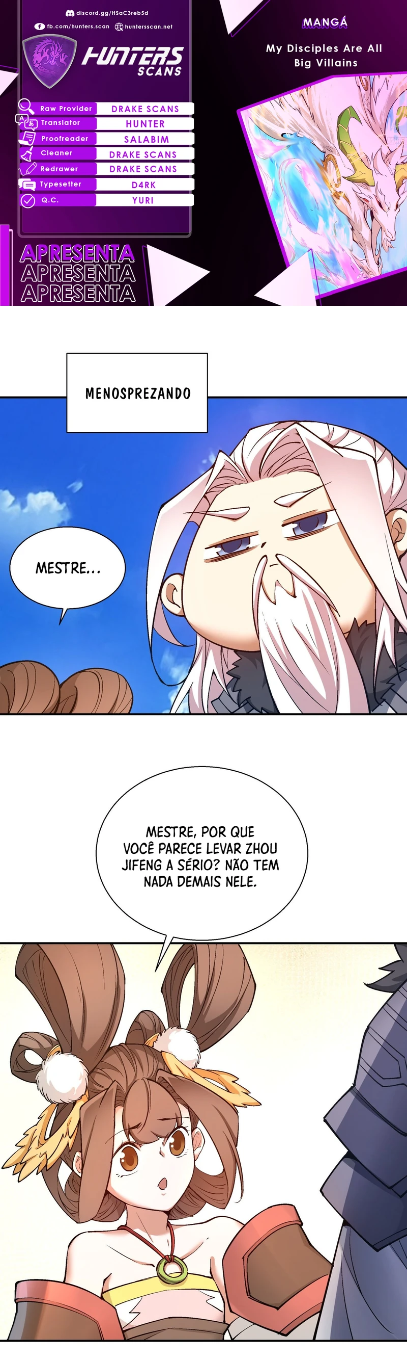 Read Meus Discípulos São Todos Grandes Vilões (PT-BR) PT Manga Online