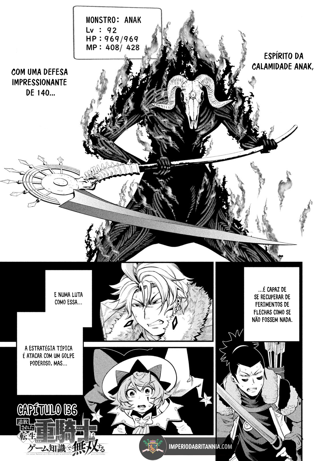 Read O Exilado Cavaleiro Pesado Reencarnado é Incomparável com o Conhecimento do Jogo (PT-BR) PT Manga Online