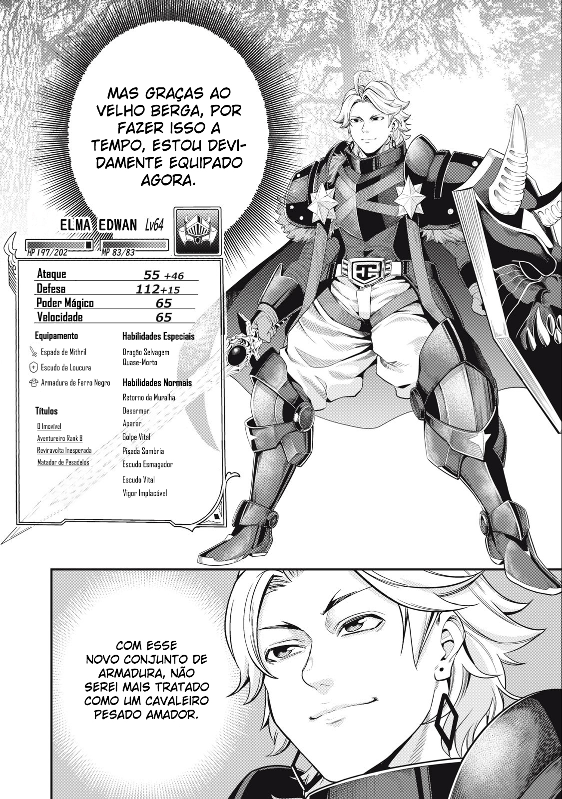 Read O Exilado Cavaleiro Pesado Reencarnado é Incomparável com o Conhecimento do Jogo (PT-BR) PT Manga Online