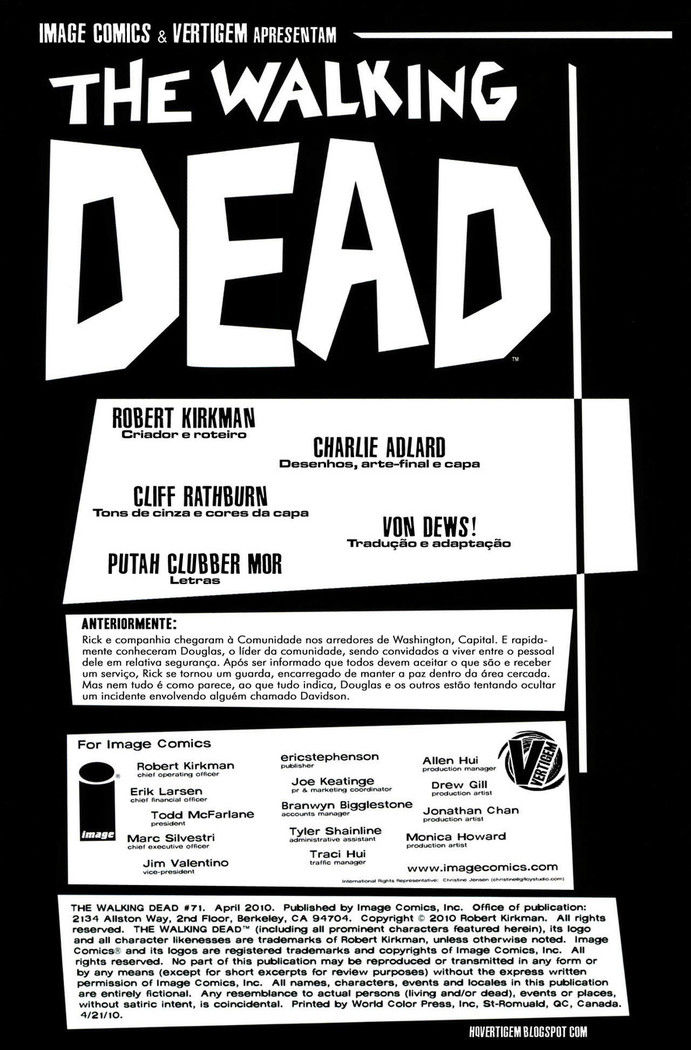 Read The Walking Dead (PT-BR) PT Manga Online